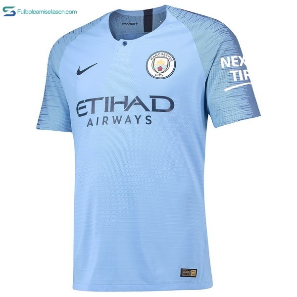 Camiseta Manchester City 1ª 2018/19 Azul